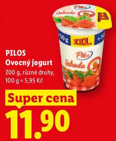 Pilos Ovocný jogurt, 200 g