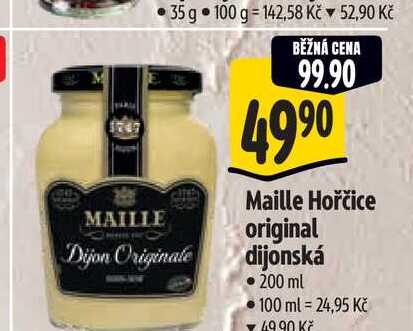 Maille Hořčice original dijonská 200 ml