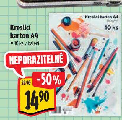 Kreslicí karton A4 10 ks