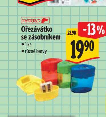 PERRO Ořezávátko se zásobníkem  1ks   