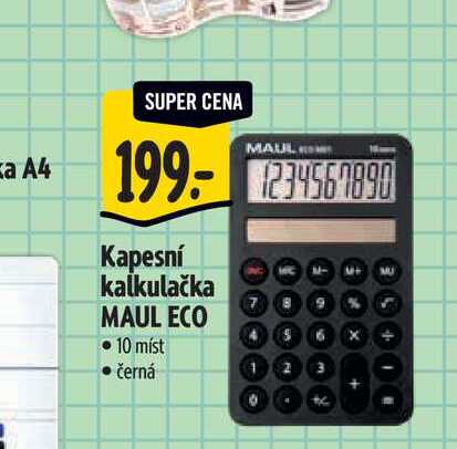 Kapesní kalkulačka MAUL ECO