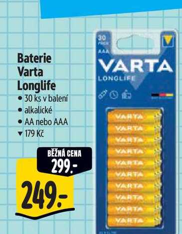 Baterie Varta Longlife 30 ks