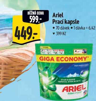   Ariel Prací kapsle  70 dávek 