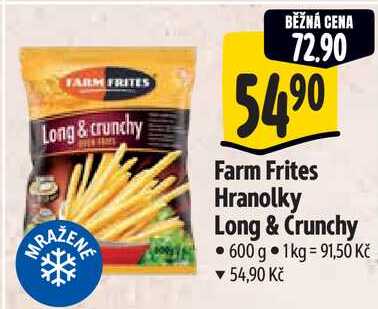 Farm Frites Hranolky Long & Crunchy, 600 g