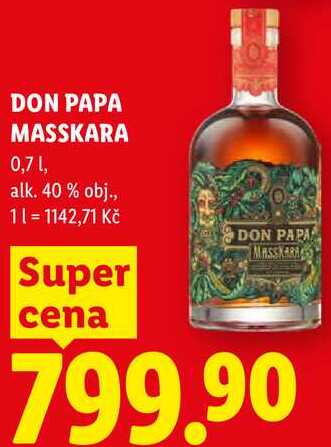 DON PAPA MASSKARA, 0,7 l