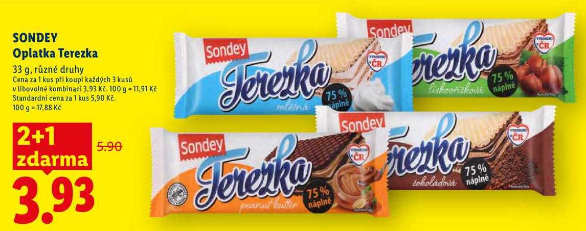 SONDEY Oplatka Terezka, 33 g