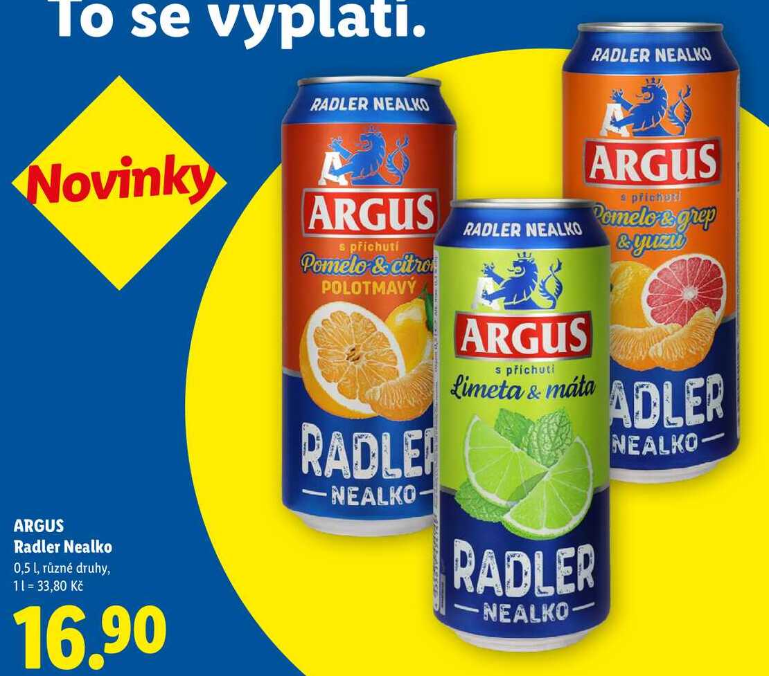 ARGUS Radler Nealko, 0,5 l