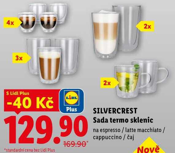 SILVERCREST Sada termo sklenic