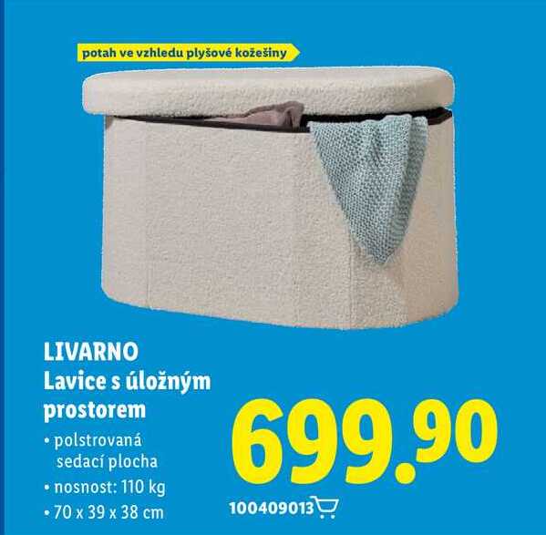 LIVARNO Lavice s úložným prostorem