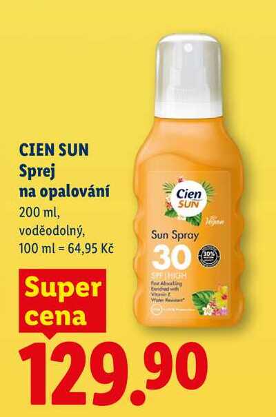 CIEN SUN Sprej na opalování, 200 ml
