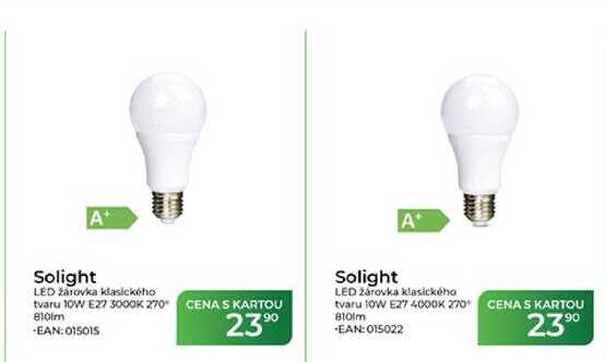Solight LED žárovka klasického tvaru 10W E27