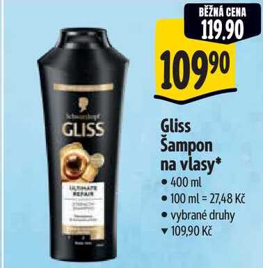 Gliss Šampon na vlasy, 400 ml