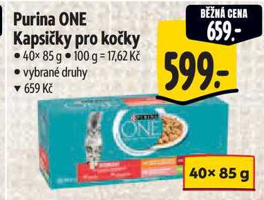 Purina ONE Kapsičky pro kočky, 40x 85 g