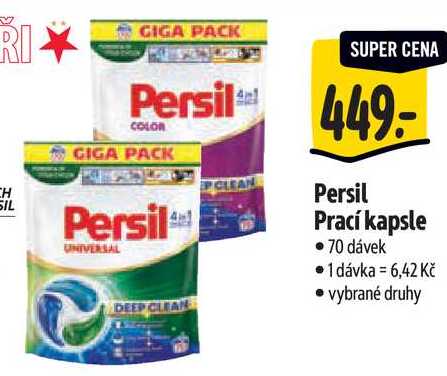 Persil Prací kapsle, 70 dávek 