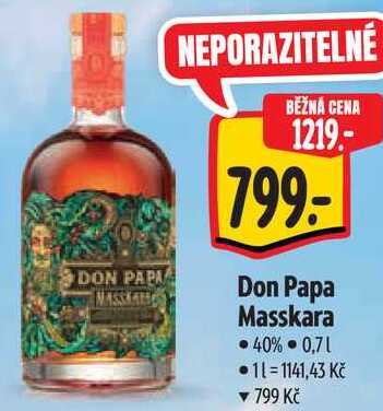 Don Papa Masskara, 0,7 l