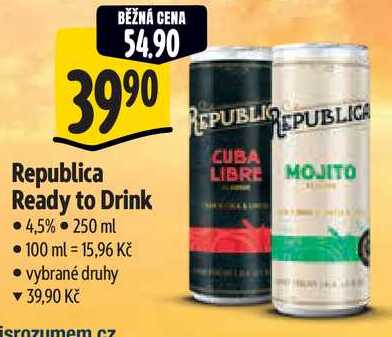 Republica Ready to Drink, 250 ml