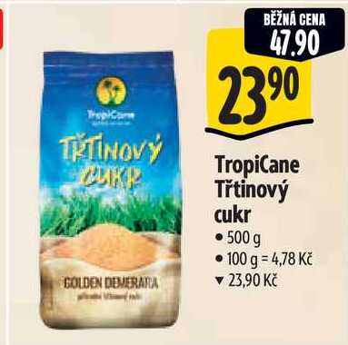TropiCane Třtinový cukr, 500 g  v akci
