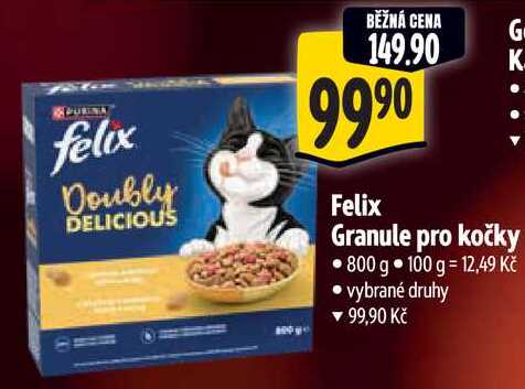Felix Granule pro kočky, 800 g