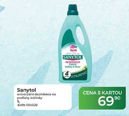 Sanytol univerzální dezinfekce na podlahy 4účinky 1 L