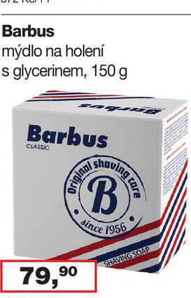 Barbus mýdlo na holení s glycerinem, 150 g