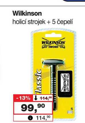 Wilkinson holicí strojek + 5 čepelí ´
