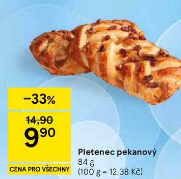 Pletenec pekanový, 84 g
