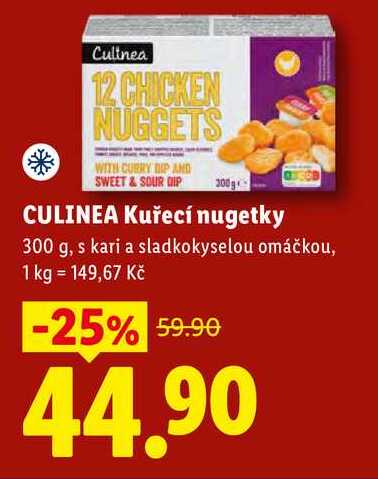 CULINEA Kuřecí nugetky, 300 g