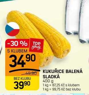 KUKUŘICE BALENÁ SLADKÁ 400 g 