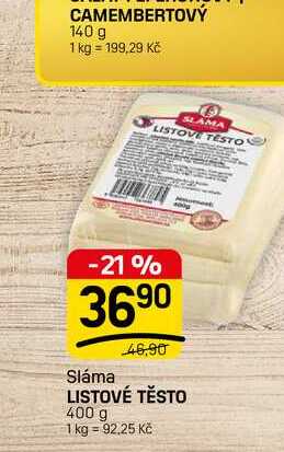 LISTOVÉ TĚSTO 400 g