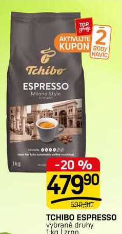 TCHIBO ESPRESSO vybrané druhy 1 kg | zrno