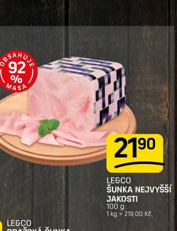 ŠUNKA NEJVYŠŠÍ JAKOSTI 100 g