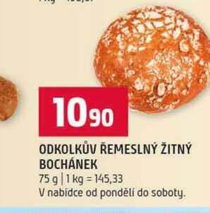 ODKOLKŮV ŘEMESLNÝ ŽITNÝ BOCHÁNEK 75 g 