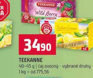TEEKANNE 40-45 g čaj ovocný vybrané druhy