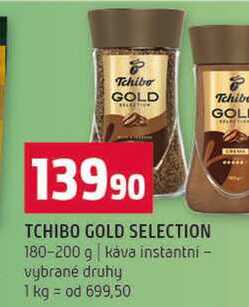 TCHIBO GOLD SELECTION 180-200 g kava instantni vybrané druhy 