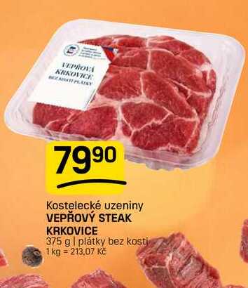VEPŘOVÝ STEAK KRKOVICE 375 g