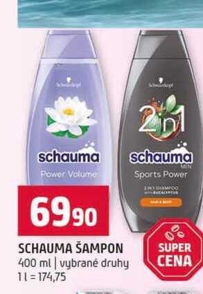 SCHAUMA ŠAMPON 400 ml vybrané druhy