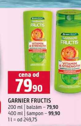 GARNIER FRUCTIS 200 ml balzám 400 ml šampon