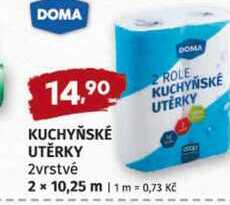 KUCHYNSKÉ UTERKY 2x 10,25 m