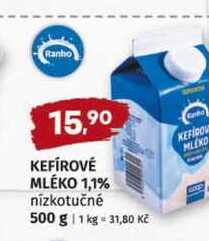 KEFÍROVÉ MLÉKO 1,1% nízkotučné 500 g