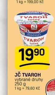 JČ TVAROH vybrané druhy 250 g