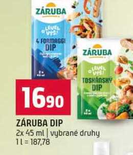 ZÁRUBA DIP 2x 45 ml vybrané druhy