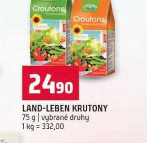 LAND-LEBEN KRUTONY 75 g vybrané druhy