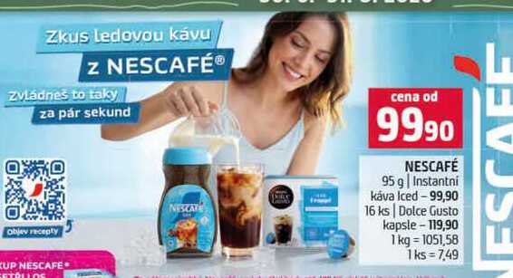 NESCAFÉ 95 g Instantni káva Iced 16 ks Dolce Gusto kapsle