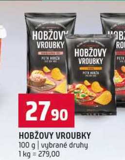 HOBŽOVY VROUBKY 100 g vybrané druhy