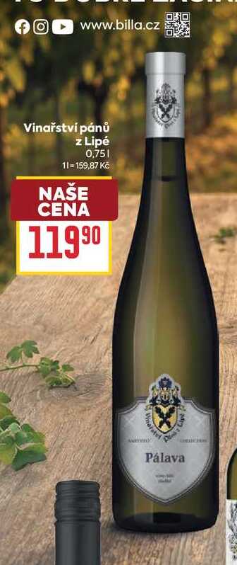 Vinařství pánů z Lipé 0,75l