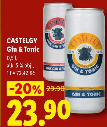 CASTELGY Gin & Tonic, 0,5 1