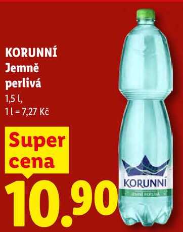 KORUNNÍ Jemně perlivá, 1,5 l