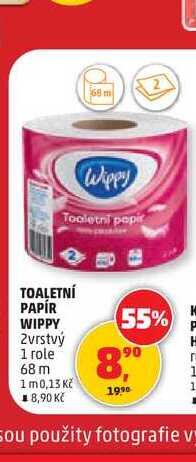 TOALETNÍ PAPÍR WIPPY 2vrstvý