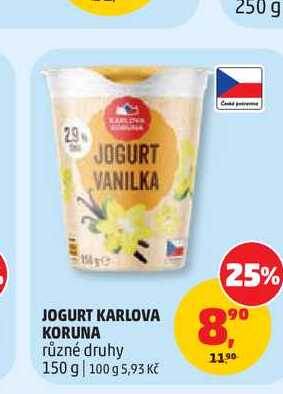 Jogurt Karlova koruna 150g