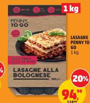 LASAGNE PENNY TO GO 1kg